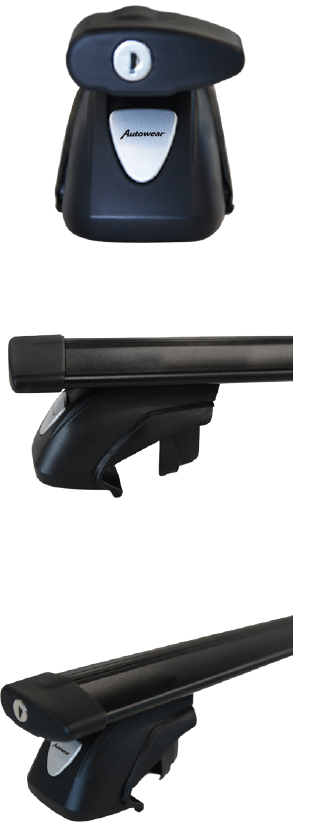 SUV Rugged Crossbars for Raised Roof Rails